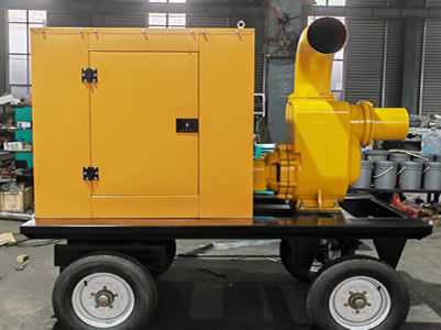 Pompa Air Diesel Tipe Seluler Mengatur Pompa Air Diesel CE Untuk Musim Hujan
